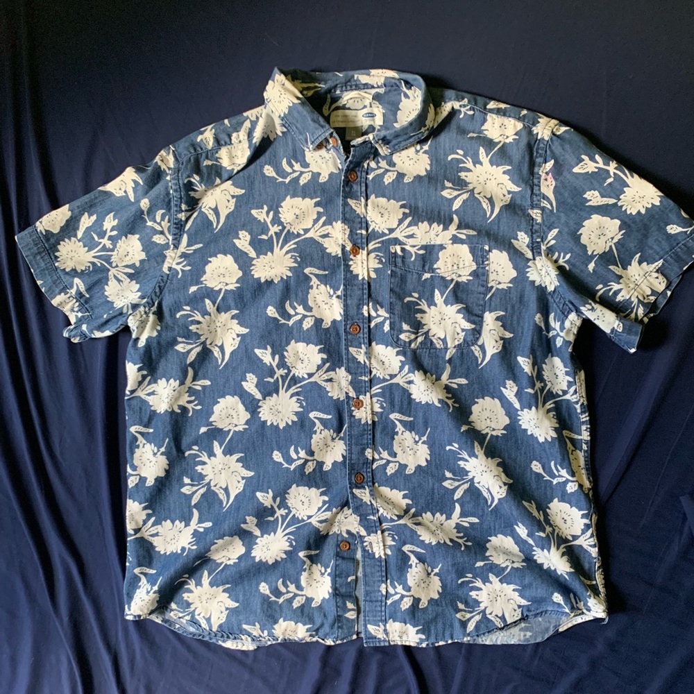 Button Up Flower Shirt